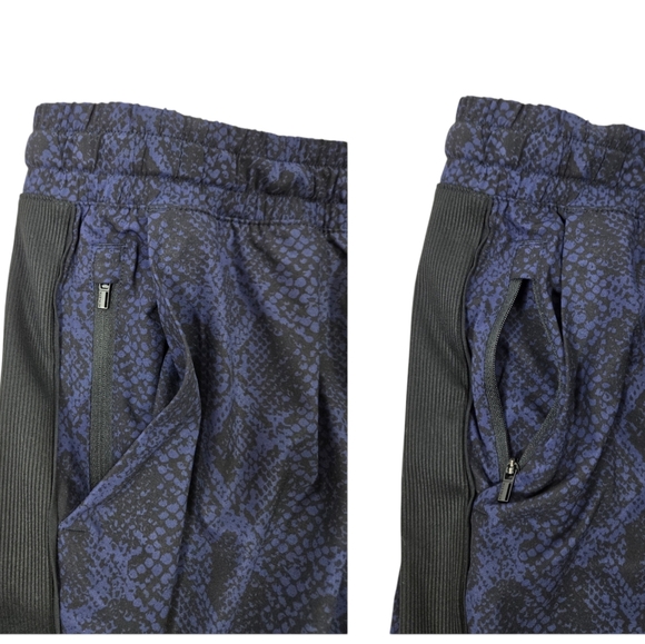 Athleta Brokyln Snake Print Blue-Black Jogger - Picture 9 of 15
